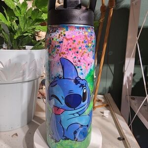 Vibrant Character Art Water Bottle